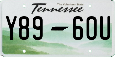 TN license plate Y8960U