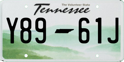 TN license plate Y8961J