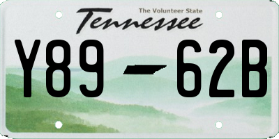 TN license plate Y8962B