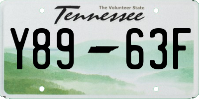 TN license plate Y8963F