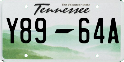 TN license plate Y8964A