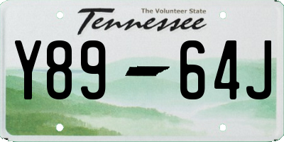 TN license plate Y8964J