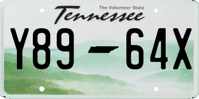 TN license plate Y8964X