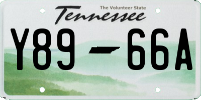 TN license plate Y8966A