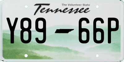 TN license plate Y8966P