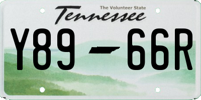 TN license plate Y8966R