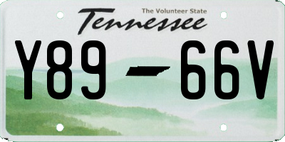 TN license plate Y8966V