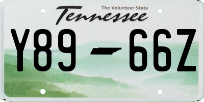 TN license plate Y8966Z