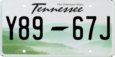 TN license plate Y8967J