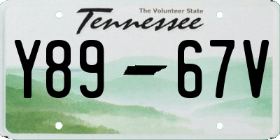 TN license plate Y8967V