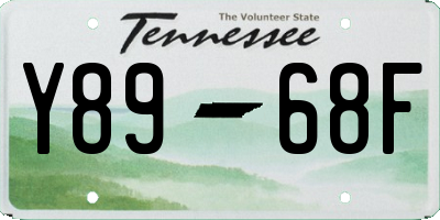TN license plate Y8968F
