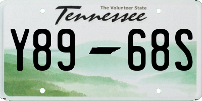 TN license plate Y8968S