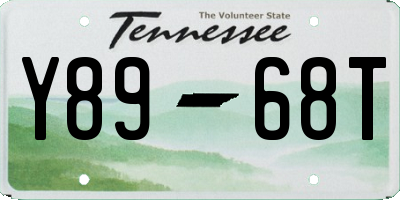 TN license plate Y8968T