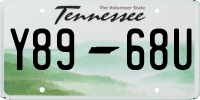 TN license plate Y8968U