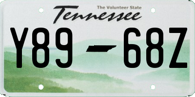 TN license plate Y8968Z