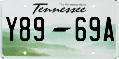 TN license plate Y8969A
