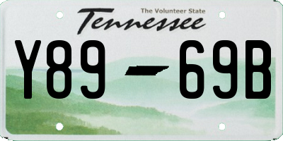 TN license plate Y8969B