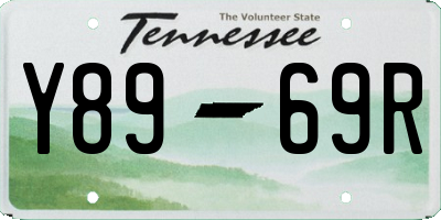 TN license plate Y8969R