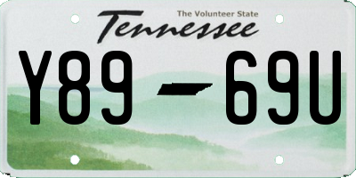 TN license plate Y8969U