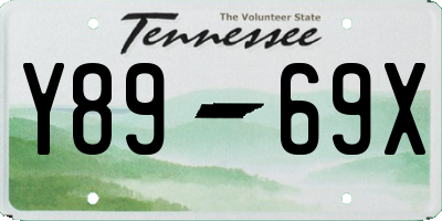 TN license plate Y8969X