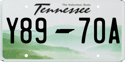 TN license plate Y8970A