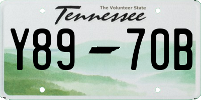 TN license plate Y8970B