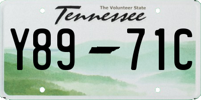 TN license plate Y8971C