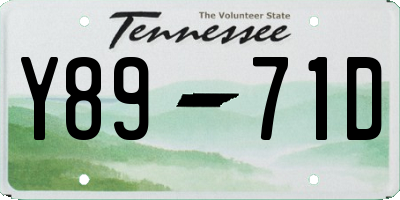 TN license plate Y8971D