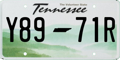 TN license plate Y8971R