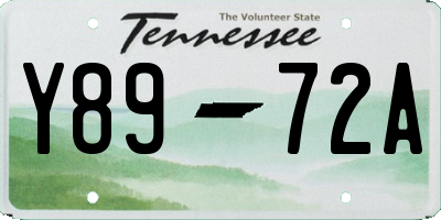 TN license plate Y8972A