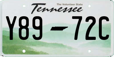 TN license plate Y8972C