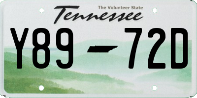 TN license plate Y8972D