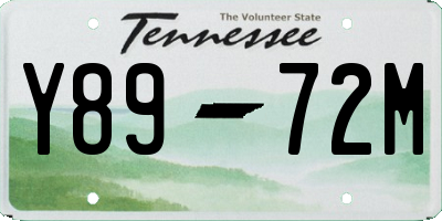 TN license plate Y8972M