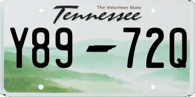 TN license plate Y8972Q