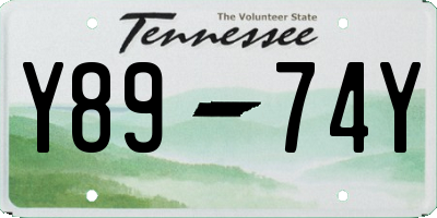 TN license plate Y8974Y