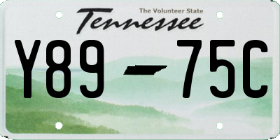 TN license plate Y8975C