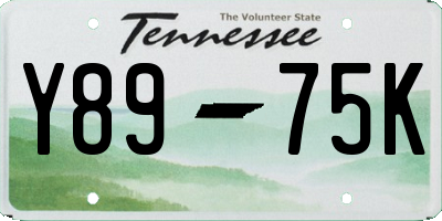 TN license plate Y8975K