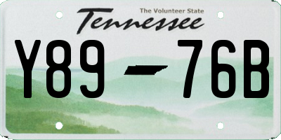 TN license plate Y8976B