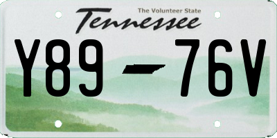 TN license plate Y8976V
