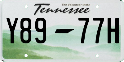 TN license plate Y8977H