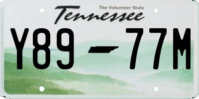 TN license plate Y8977M