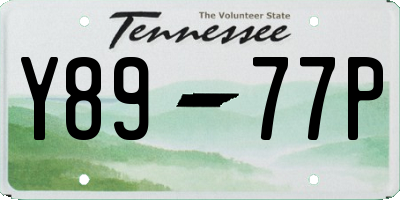 TN license plate Y8977P