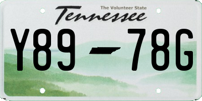 TN license plate Y8978G