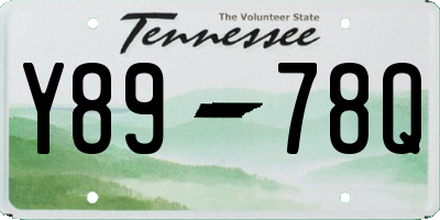 TN license plate Y8978Q