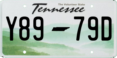 TN license plate Y8979D