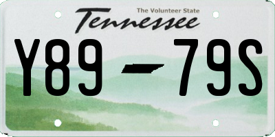 TN license plate Y8979S