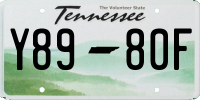 TN license plate Y8980F