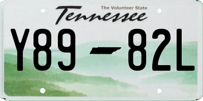 TN license plate Y8982L