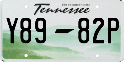 TN license plate Y8982P