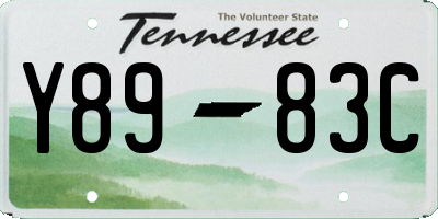 TN license plate Y8983C